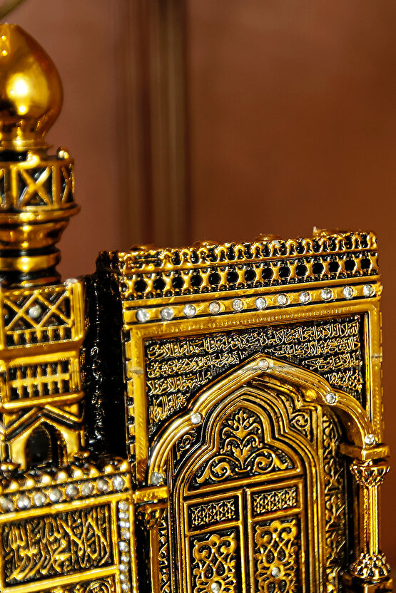 YENİ EV OFİS HEDİYESİ LÜKS FİGÜR DEKORATİF DİNİ İSLAMİ ARMAĞAN MİHRAP MİNBER SÜS OBJE