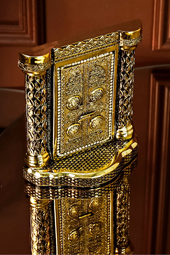 Kurumsal Hediye Dini Manevi Islami Dekoratif Biblo Masaüstü Hediyelik Obje Sütunlu Kabe Kapısı Süs