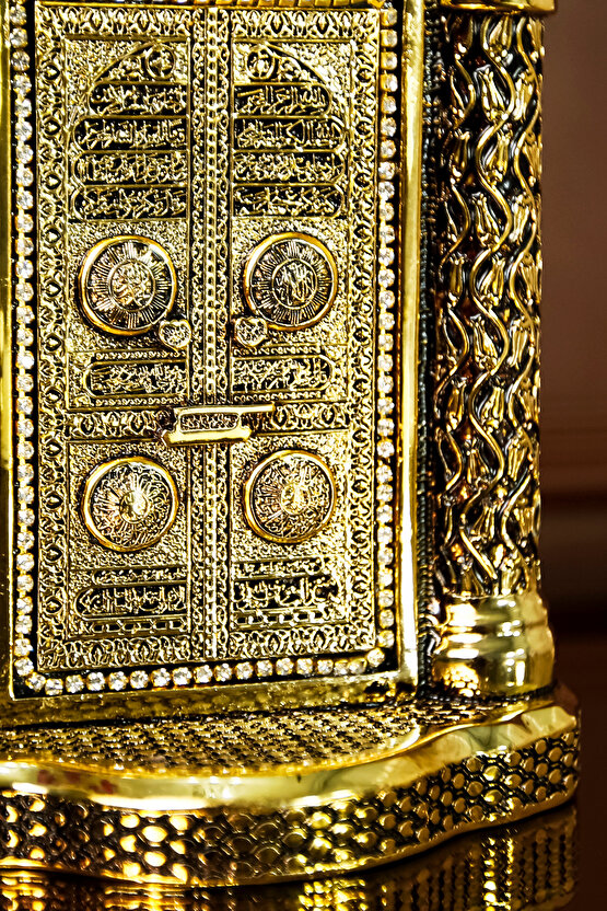 Kurumsal Hediye Dini Manevi Islami Dekoratif Biblo Masaüstü Hediyelik Obje Sütunlu Kabe Kapısı Süs