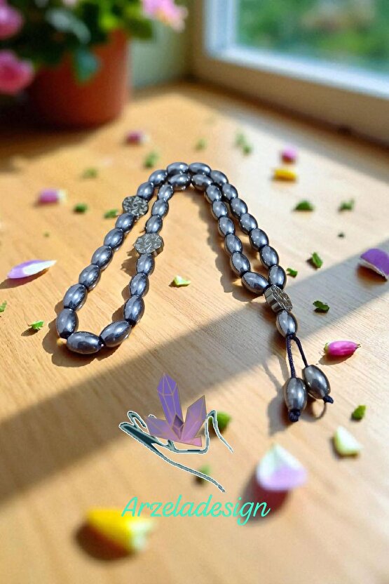 Hematit Erkektesbih 33 Lü Özel Tasarim