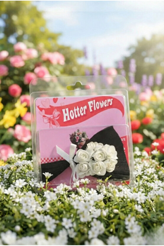 Minik Buket Özel Tasarım Çiçekli Koleksiyon Ürünü Beyaz Gül Buketi Sevgiliye Hediye