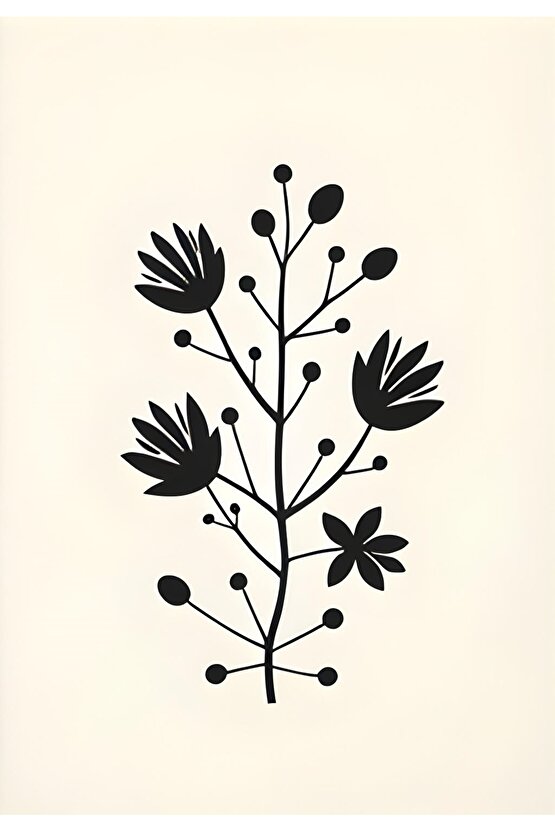 Matisse - Boho - Art Deco - Soyut - Doğa ( 3 lü Çerçevesiz ) Poster - Afiş - Tablo KR2C00307