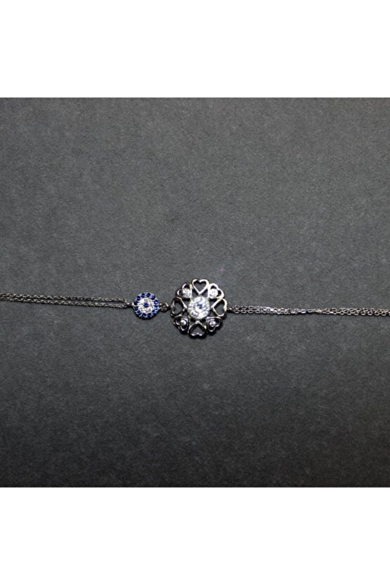 Taşlı Kalpli Bileklik