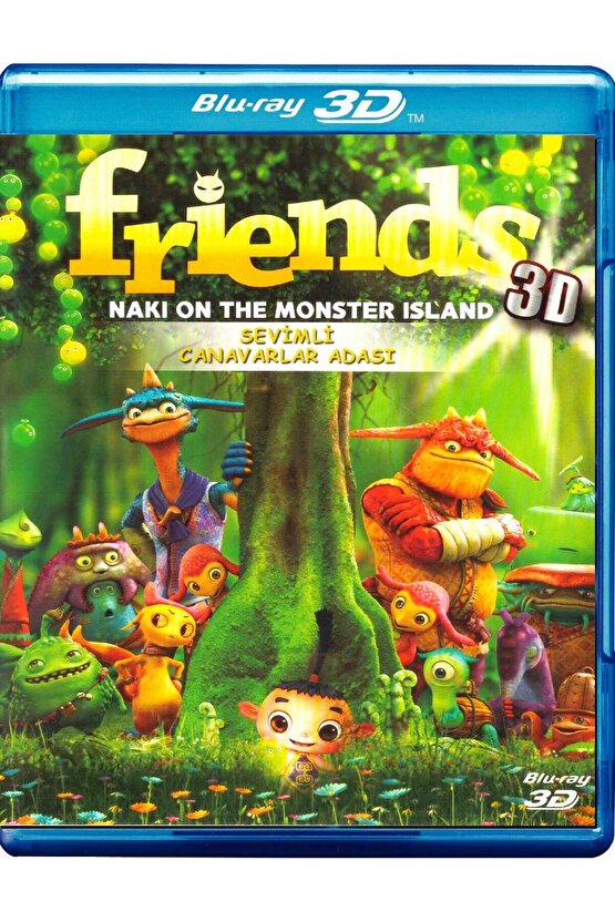Friends Naki On The Monster Island Sevimli Canavarlar  3d Blu-ray