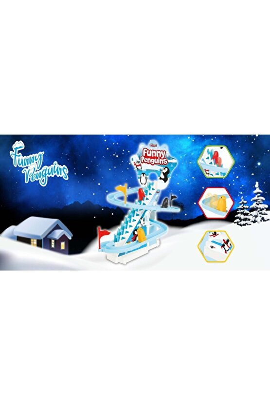 Funny Penguen Dön Dolaş Oyunu. - Beyaz At