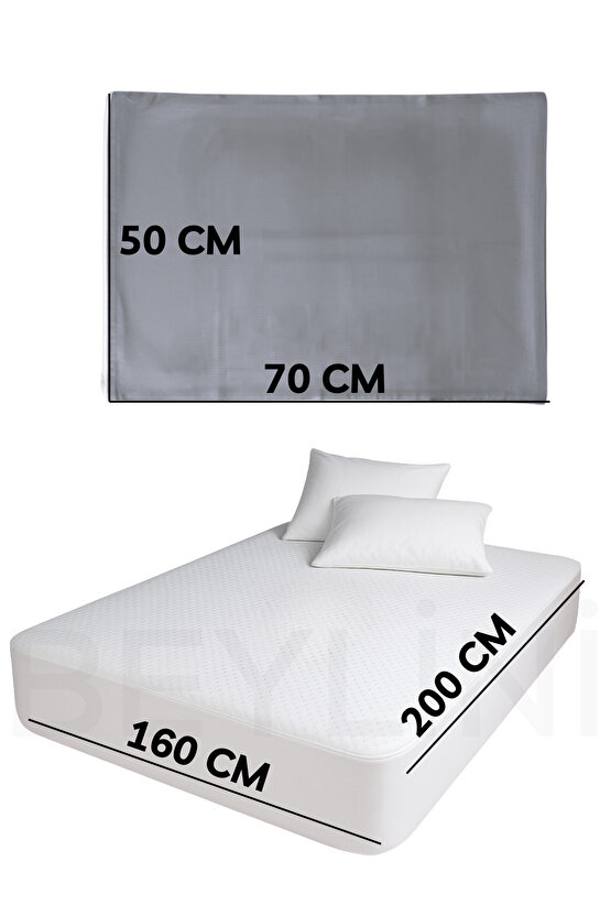 Lastikli Yatak Çarşaf Seti Yastık Kılıflı Örtü Pamuk Dayanıklı Yırtılmaz Tek Çift Kişilik