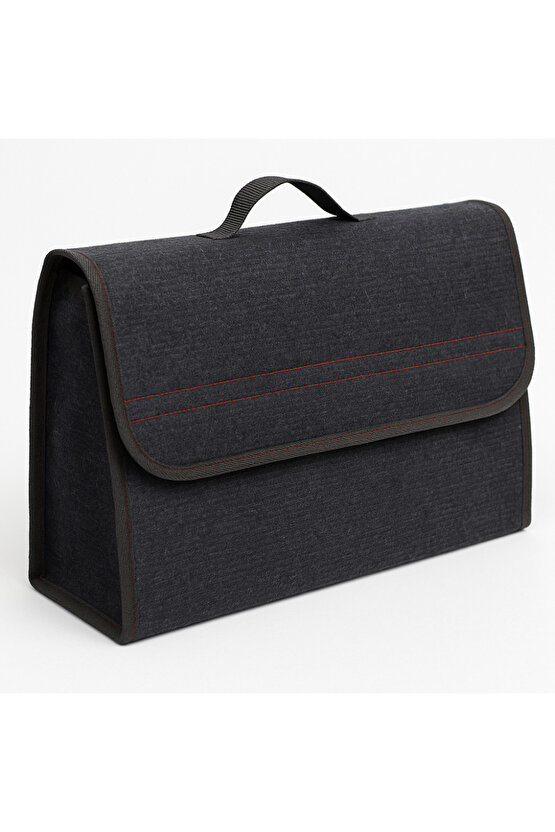 Beylini Premium Keçe Araç Bagaj Organizeri Suya Dayanıklı Pratik Taşınabilir Katlanabilir Antrasit