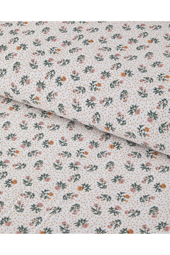 Crispy Dots Ecosoft Çift Kişilik Pike 200x220 cm Yeşil