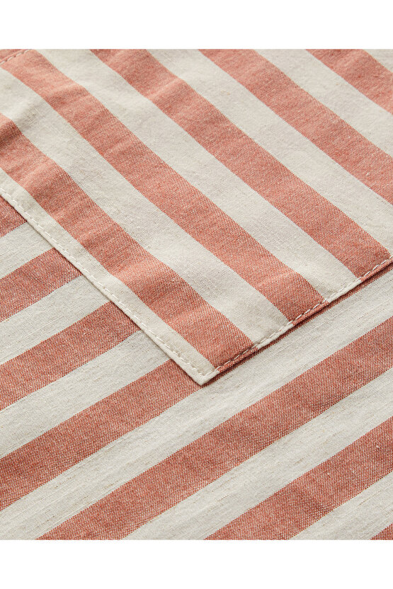 Pamuk-Keten Mutfak Önlüğü 70x55 Cm Kiremit