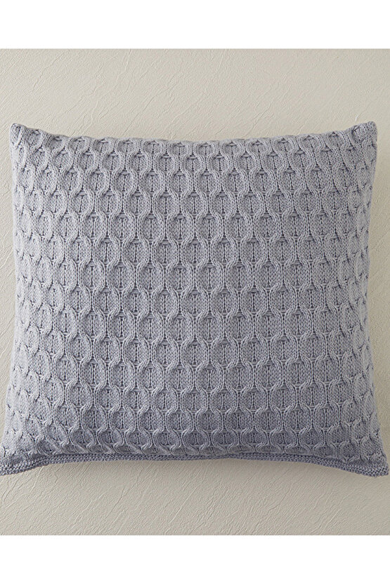 Velvety Triko Kırlent Kılıfı Gri