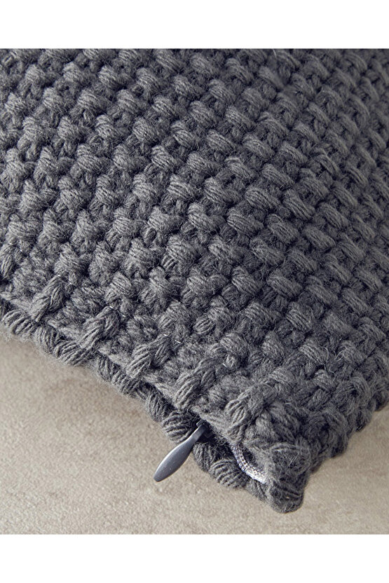 Embrance Triko Kırlent Kılıfı Antrasit