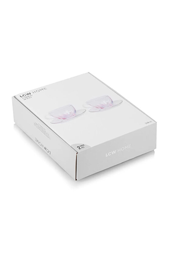 Renksiz 2 Kişilik Cam Fincan Seti 238 ml