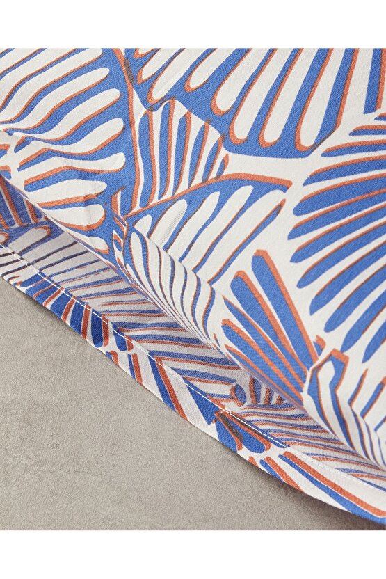 Marine Mosaic 2Li Yastık Kılıfı Lacivert-Turuncu