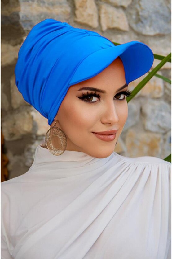 Mavi Havuz - Deniz Şapkası  Mayo Üstüne Kullanılabilir