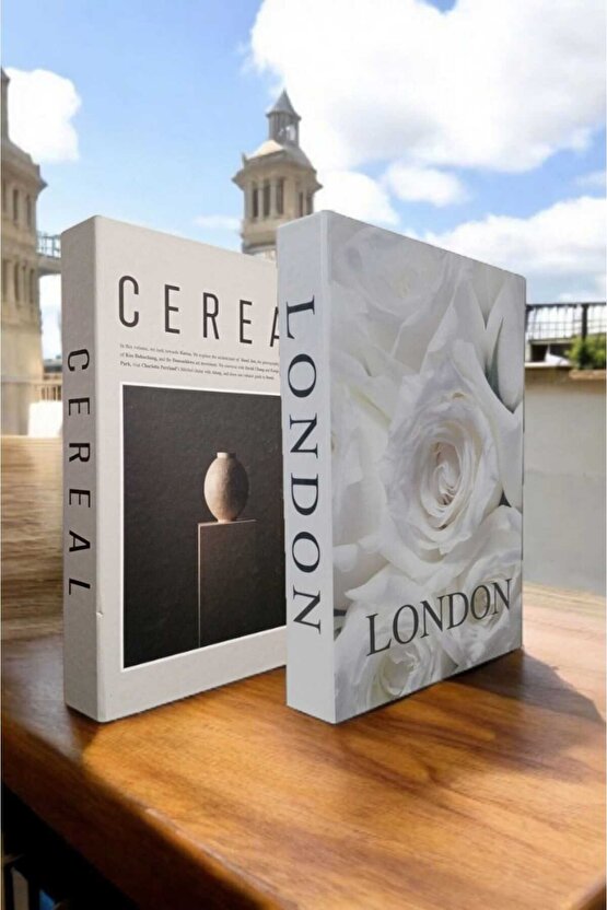 Dekoratif Kitap Görünümlü Kutu 2li Set Decorative Book Looking Box