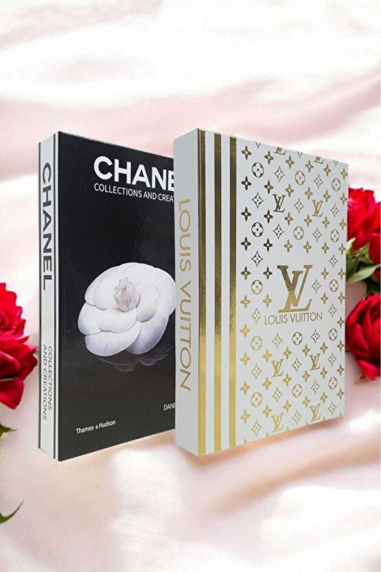 Dekoratif Kitap Görünümlü Kutu 2li Set Decorative Book Looking Box