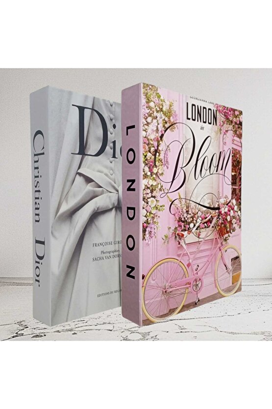 Dekoratif Kitap Görünümlü İçi Açılabilir Kutu 2 Adet