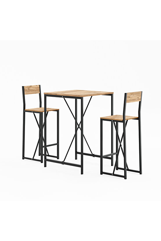 Bar Masa Sandalye Seti Mutfak Yemek Masası Takımı 1009