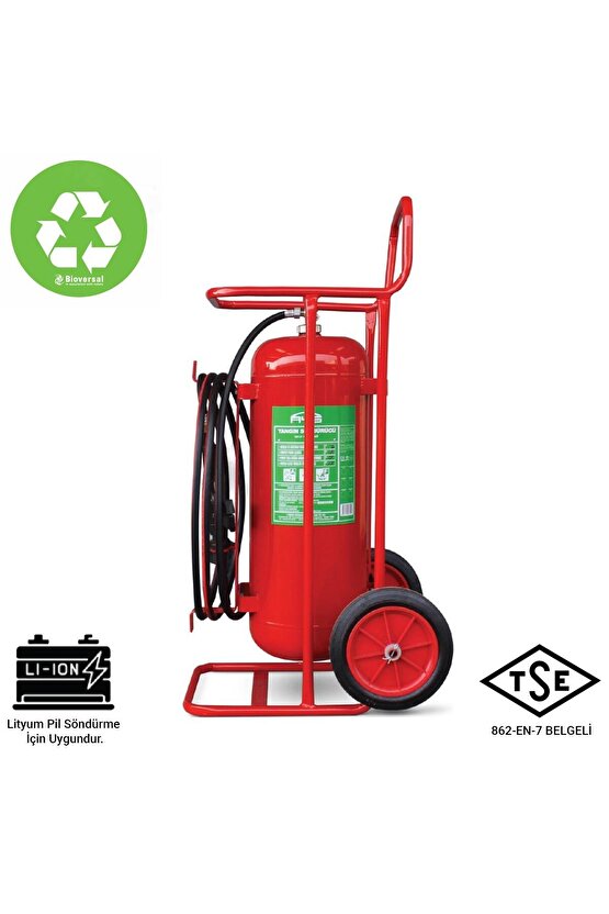 AYG 50 KG Bioversal Elektrikli Araçlar Ve Lityum-İyon Batarya (Pil, Akü) Yangın Söndürme Cihazı