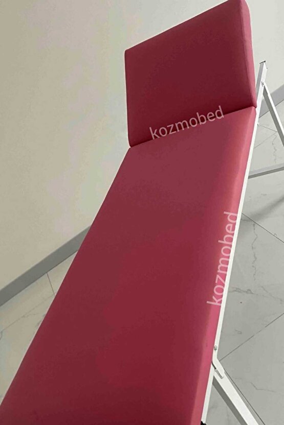 Muayene Masası-Ağda Yatağı-Hasta Sedyesi-Pembe Renk