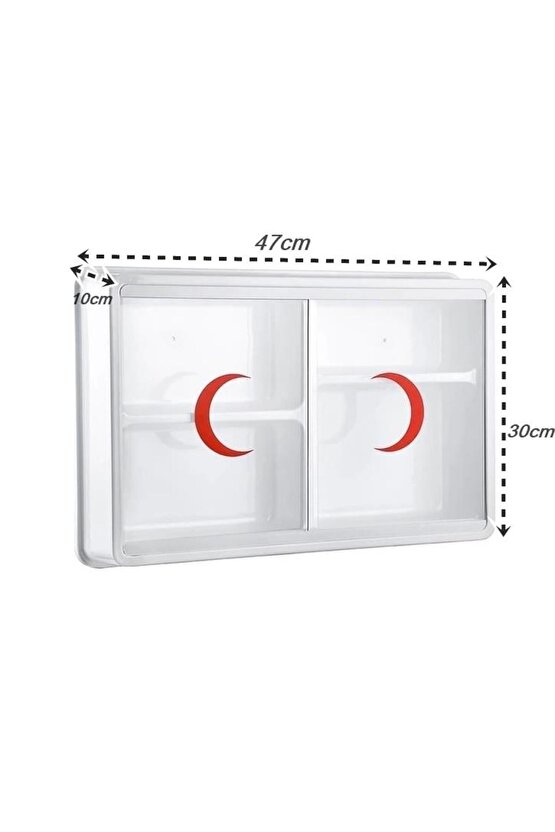 Pls Ecza Dolabı Camlı Yeni Yönetmeliklere Uygun Sağlam Ev Okul Işyeri Ecza Dolabı 158