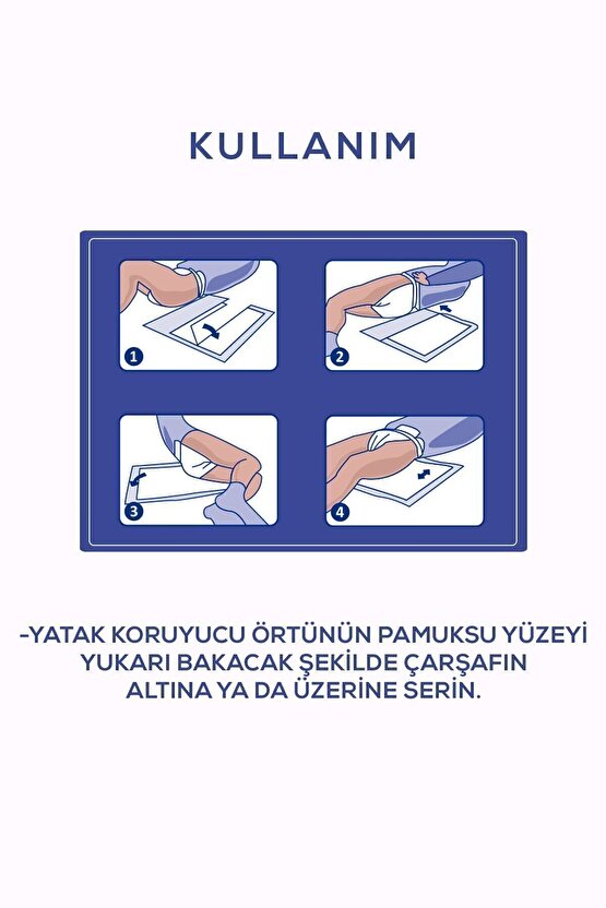 Yatak Koruyucu Örtü 60x90 Cm 30lu X2 Adet