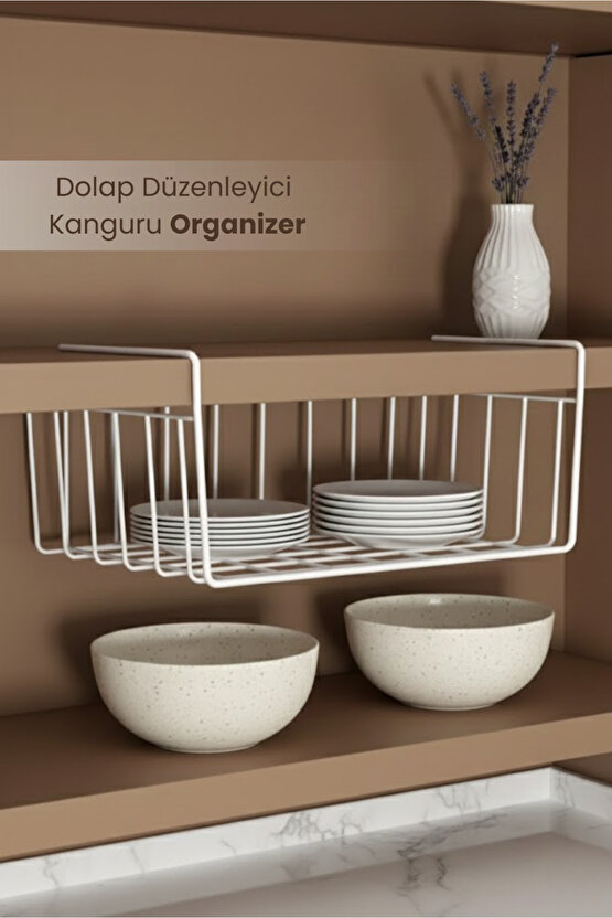 Dolap Düzenleyici Kanguru Organizer - Asılabilir Havlupan Düzenleyici Banyo Mutfak Düzenleyici