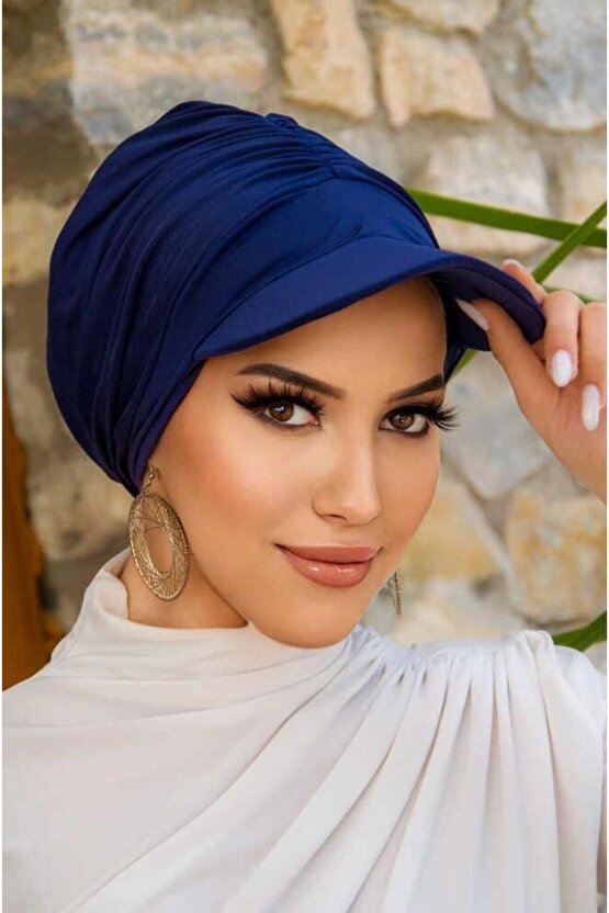 Lacivert Havuz & Deniz Şapkası  Mayo Üstüne Kullanılabilir