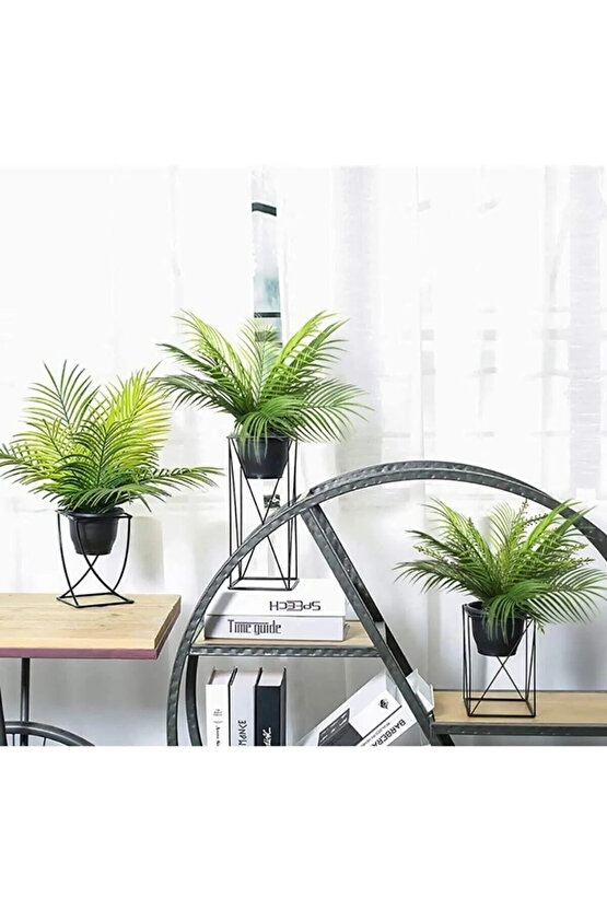 Yapay Areka Yaprağı Palmiye Demeti 9 Dal - 50 Cm