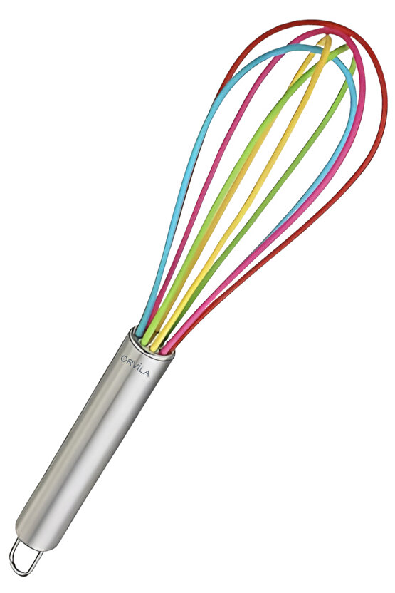 Metal Saplı Silikon Çırpıcı | Çizilmez Çelik Mixer