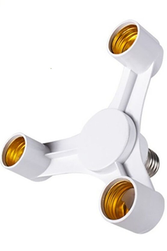 E27 3Lü Duy Çoğaltıcı - Lamba Duy Çoklayıcı - E 27 3 In 1 Ampul Duy Çoğaltma Studio Lamp