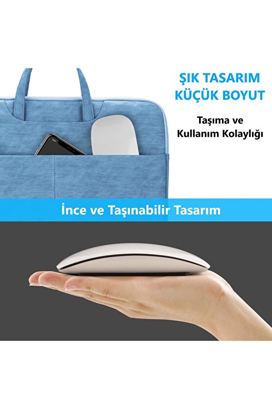 Apple Mac iPad Uyumlu Bluetooth Touch Şarjlı Magic Model Mouse Tablet Telefon Sessiz Dokunmatik Fare