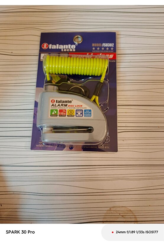 110 Db rastgele renkler Motosiklet Alarmlı Disk Kilidi Hatırlatma Kablolu 7 mm