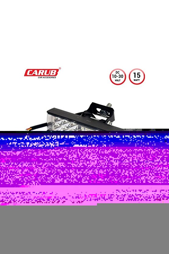 Projektör Sis Farı 10-30V15W Çakar Beyaz- Sarı 15x3,5