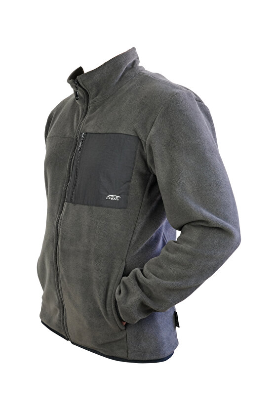 Premium Outdoor Welsoft Erkek Fermuarlı Polar Kalın, Nefes Alabilir, Kışlık Rahat Kumaş