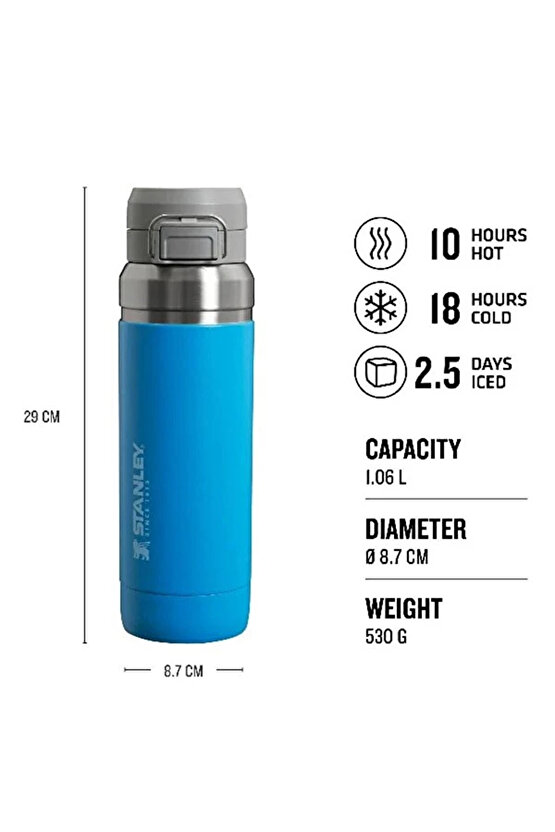 The Quick-Flip Water Bottle 1.06L  36Oz Unisex Mavi Outdoor Matara 10-09150-085