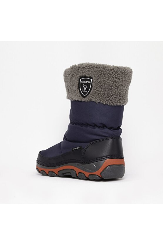 BUCK1070 Peaky TW Çocuk Lacivert Kırmızı Kar Botu