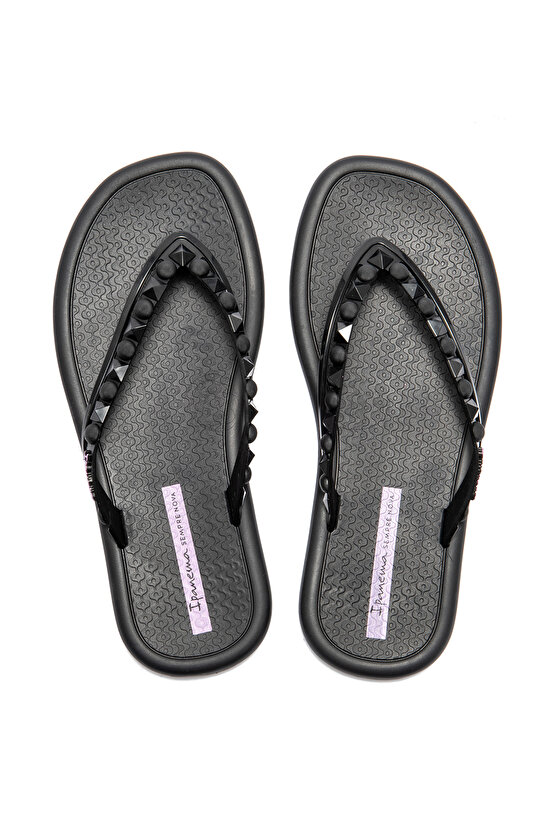 Meu Sol Ad Kadın Parmak Arası Terlik Siyah 3542