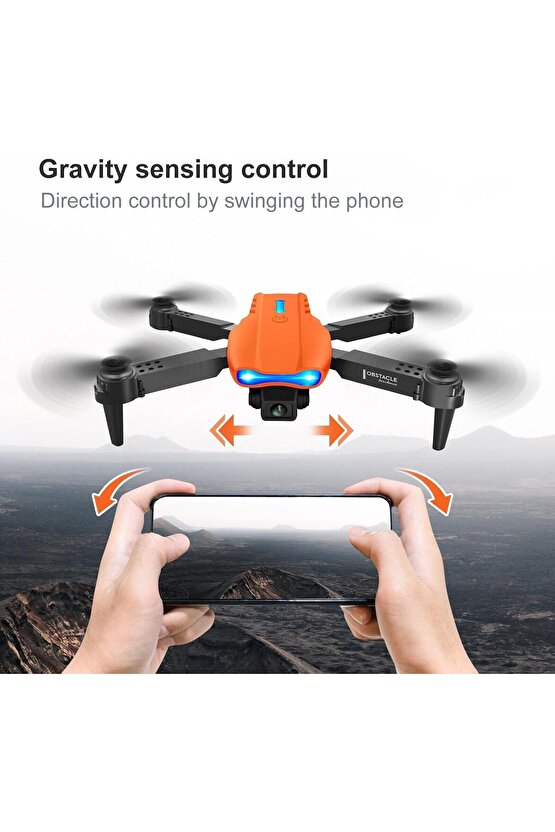 ÇİFT KAMERA DRONE UZAKTAN KUMANDA APP DESTEKLİ QUADCOPTER TEK TUŞ İNİŞ KALKIŞ