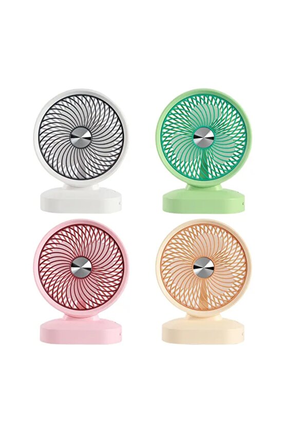Masaüstü Şarjlı Fan 3 Kademeli Taşınabilir Vantilatör Serinletici Mini Klima Fan