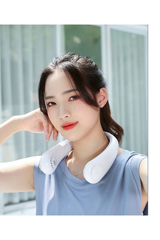 BOYUNLUK FAN ŞARJLI VANTİLATÖR TAŞINABİLİR BOYUN FANI ŞARJ EDİLEBİLİR HAVA SOĞUTUCU