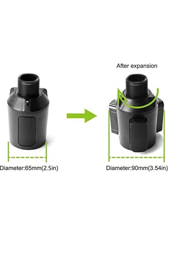 Çok Fonksiyonlu 360 ° Dönen Araba Telefon Tutucu Ve Bardak Tutucu Içecek Küçük Masa Yemek Rafı