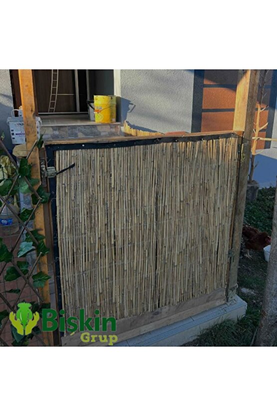 Doğal Kamış Hasır Çit 1 Metre x 1 Metre Balkon Çiti, Hasır Bambu Çit, Bahçe Çiti ve Gölgelik