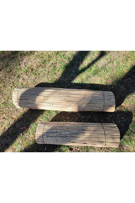 80cm X 7m Afyonkarahisardan Misina Ipli Doğal Bambu Kamış Çit,bahçe Çiti,hasır Çit, Gölgelik