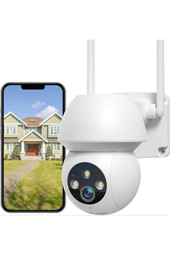 Sensörlü, Dış Mekan Akıllı Güvenlik Kameras, Elektrikle Çalışır, Su Geçirmez, Telefonla İzlenebilir