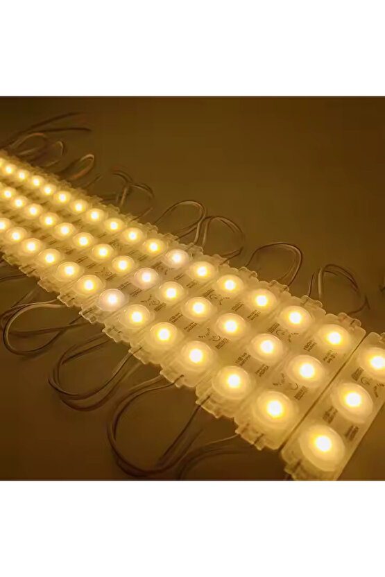 20 Adet 5 Watt Günışığı 3000 Kelvin IP65 Mercekli Modül Led 10 Adet Magnetli, Çok Kaliteli Modül Led