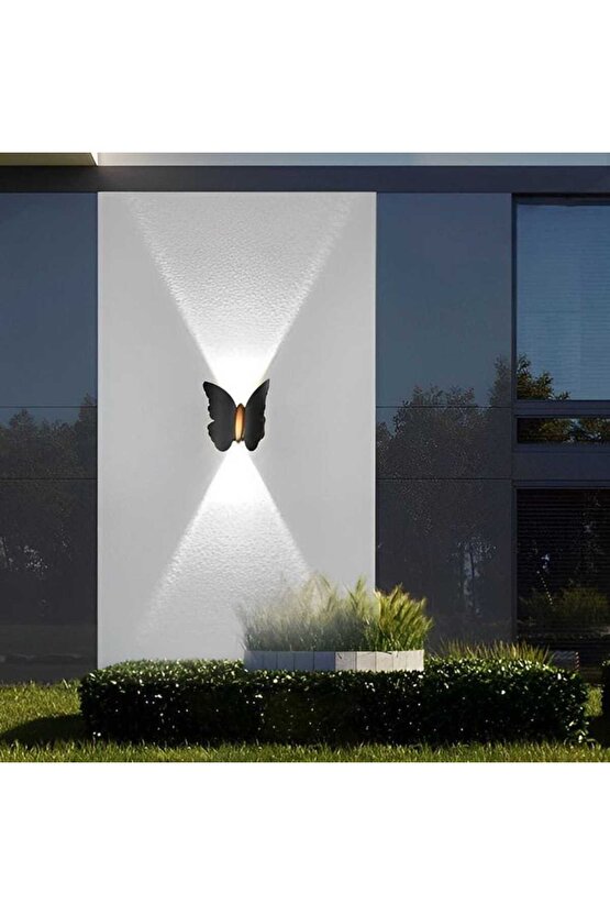 Elektrikle Çalışır, 6 Watt Amber Işık Ledli Kelebek Duvar Aplik İç ve Dış Mekan IP65 Led Duvar Aplik
