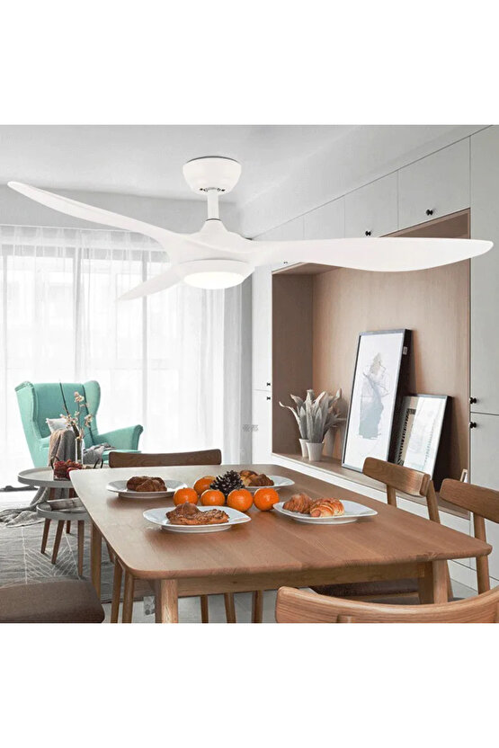 40 Watt, 3 Işık Modlu, 6 Kademeli, Kumandalı, Çok Şık ve Kaliteli Tavan Vantilatörü Ledli Vantilatör
