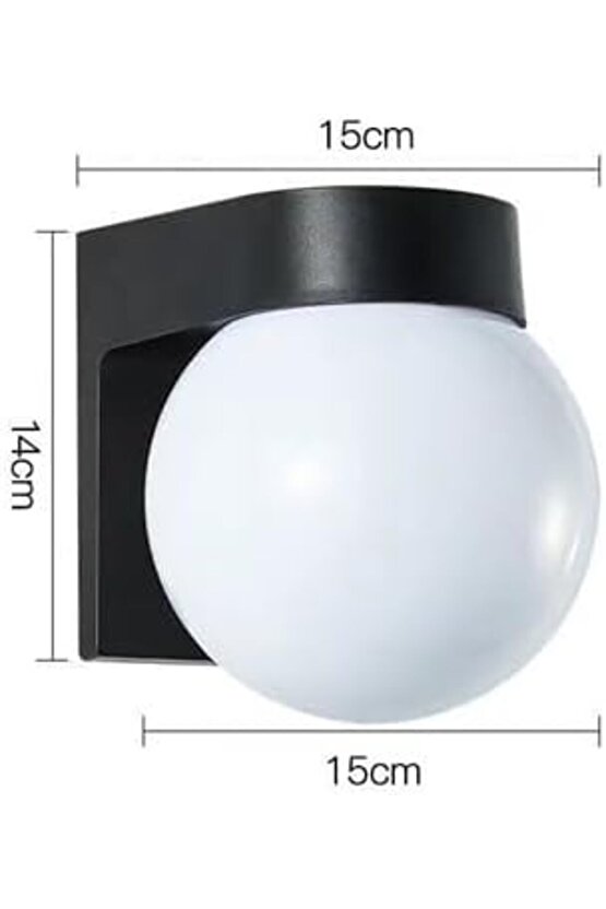 2 Adet 12 Watt Modern Tasarım İç ve Dış Mekan, Bahçe, Balkon Banyo Apliği Günışığı 3000K Led Armatür