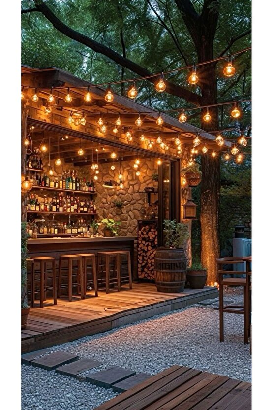 10 Metre, 20 Duy, 20 Adet 10 Watt Bahçe Aydınlatma